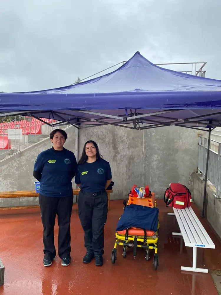 Integrantes del equipo de SMUR en terreno